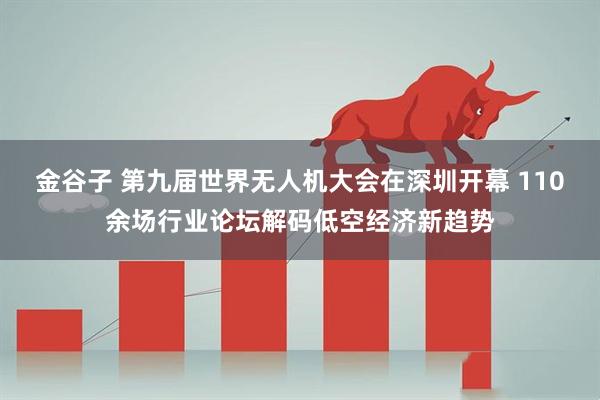 金谷子 第九届世界无人机大会在深圳开幕 110余场行业论坛解码低空经济新趋势