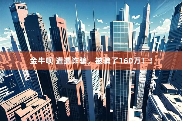 金牛呗 遭遇诈骗，被骗了160万！！